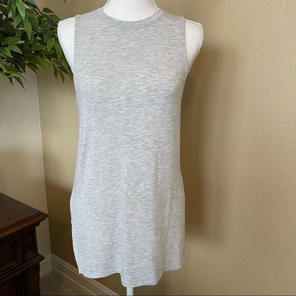 Athleta Grey Threadlight Layering Tank Top Shirt Grey Gray XS - Picture 2 of 4